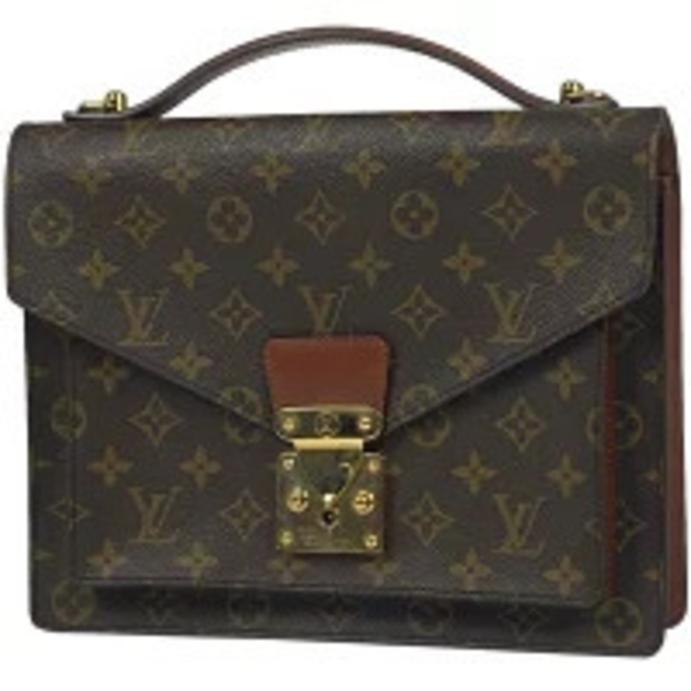 Louis Vuitton Monceau Shoulder Bag Handbag Monogram Brown